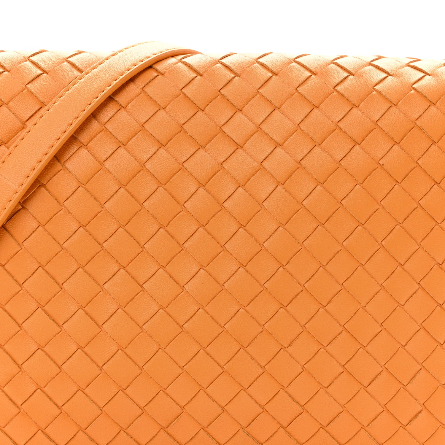 Bottega Veneta Nappa Intrecciato Flap Crossbody Orange 7 of 12
