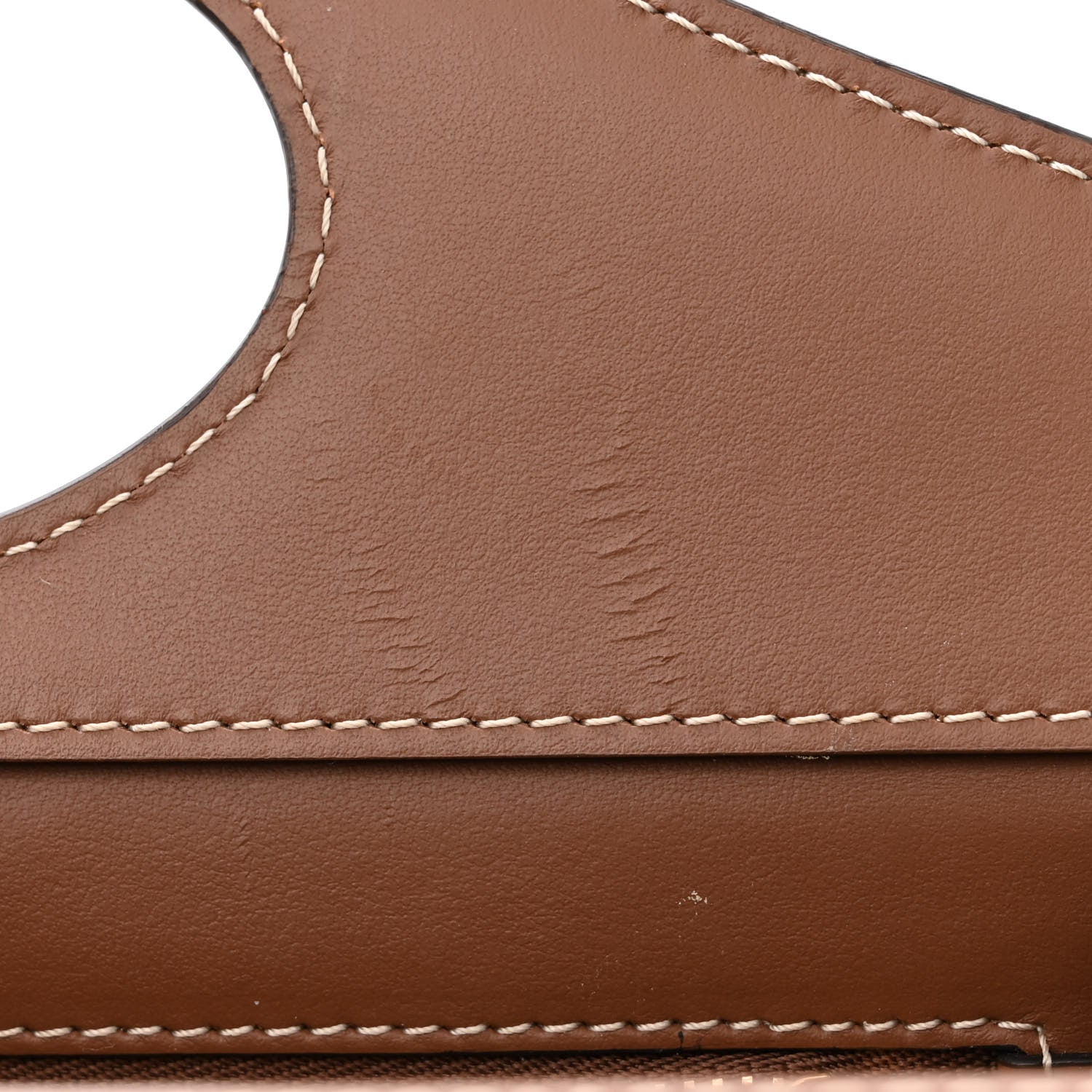 Burberry Canvas Smooth Calfskin Two Tone Mini Pocket Bag Natural Malt Brown 12 of 12