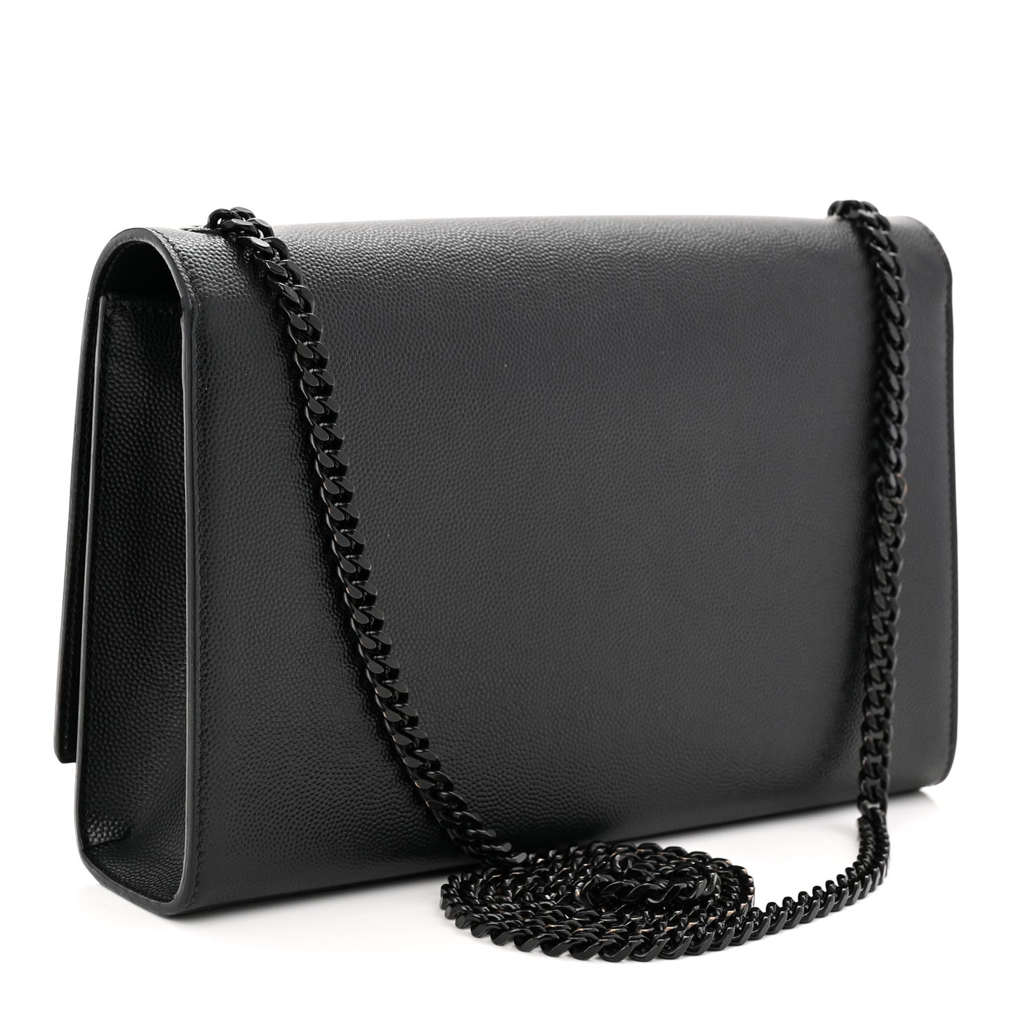 Grain De Poudre Medium Classic Monogram Monochrome Kate Satchel Black