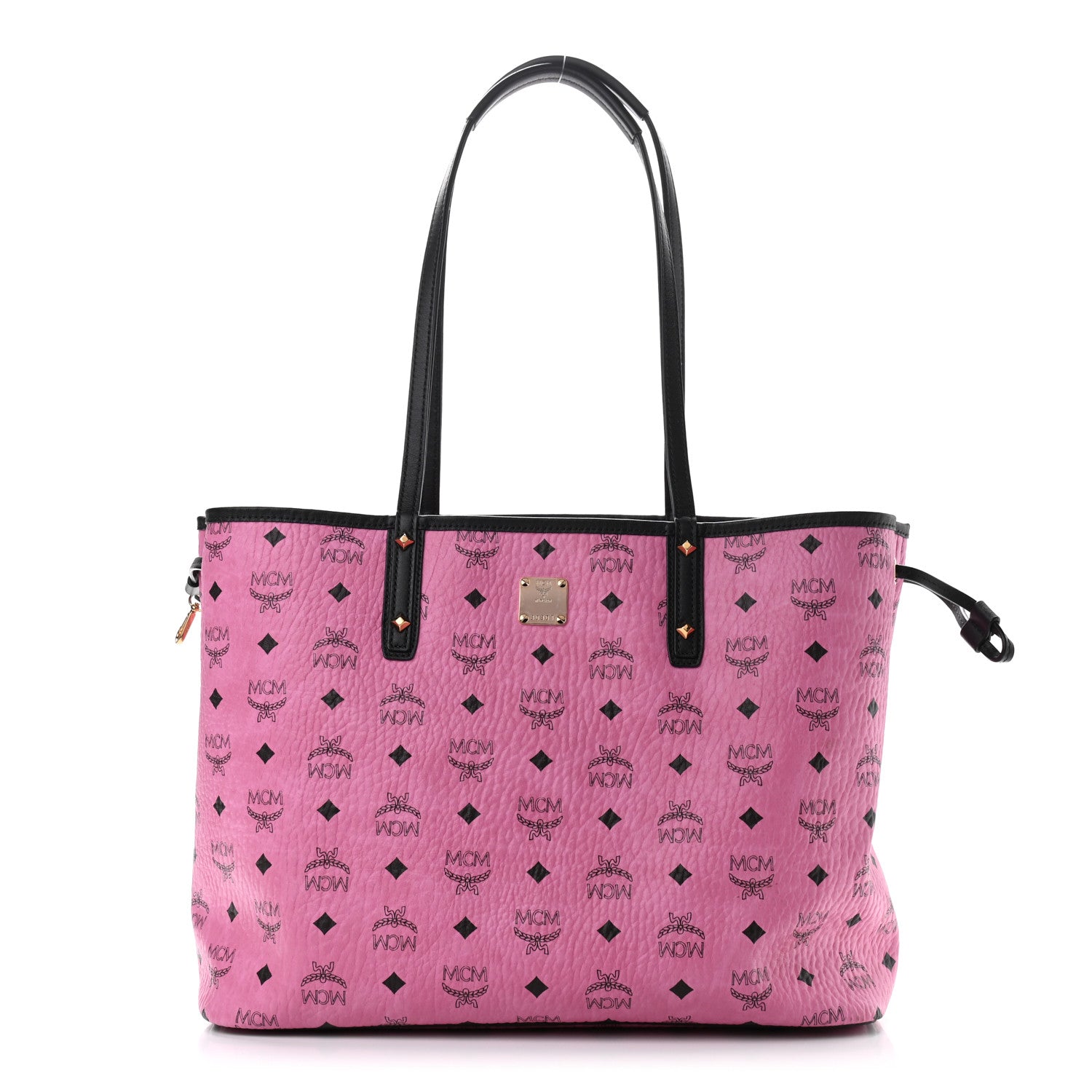 MCM Visetos Medium Reversible Liz Shopper Tote Pink 1 of 16
