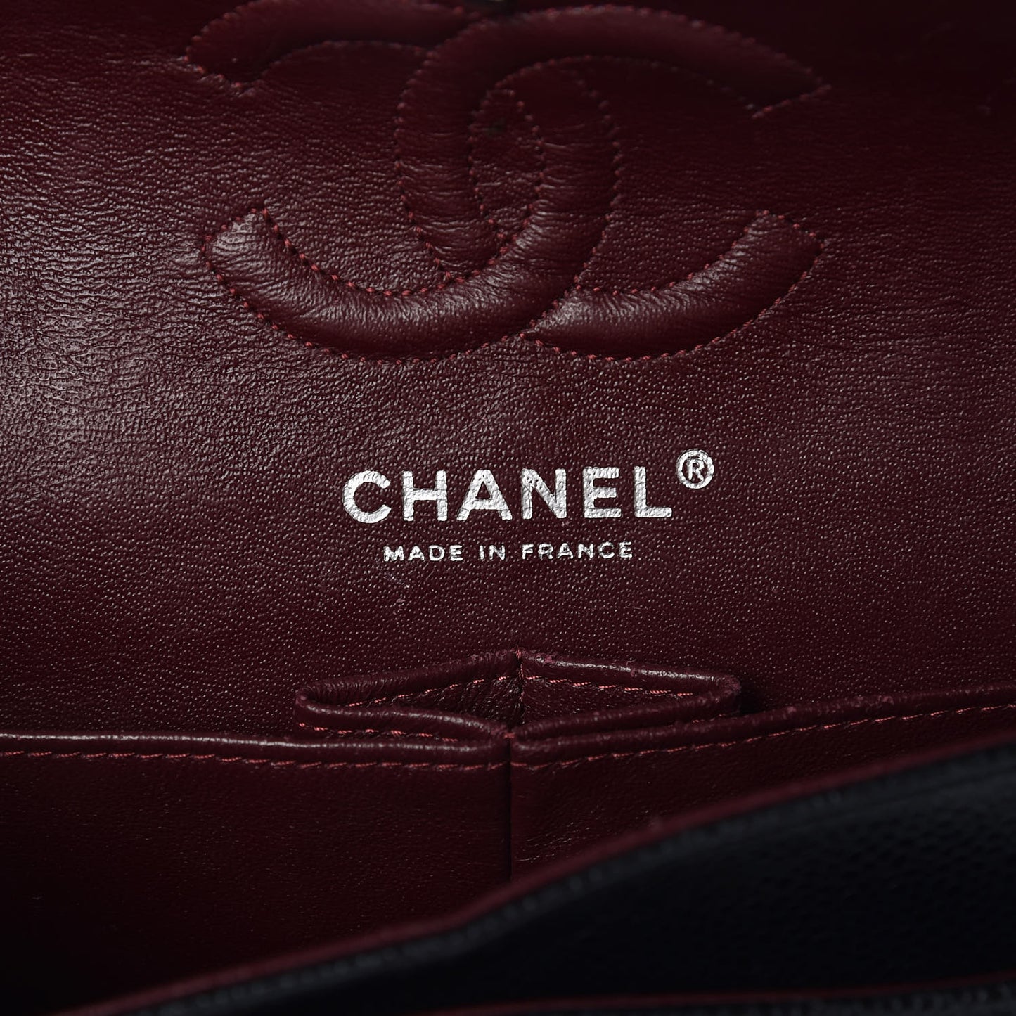 Caviar Quilted Small Double Flap Black