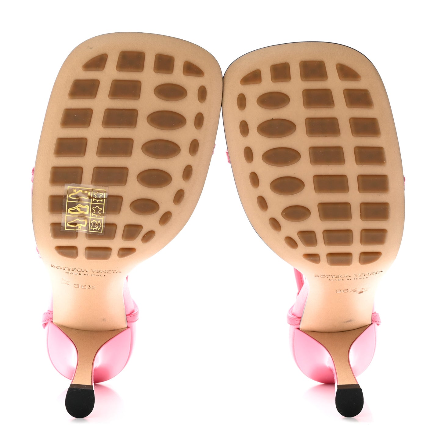 Crush Calfskin The Line 90mm Sandals 36.5 Milkshake