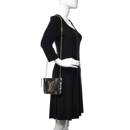 Louis Vuitton Monogram Giant Jungle Pochette Double Zip Black 2 of 9