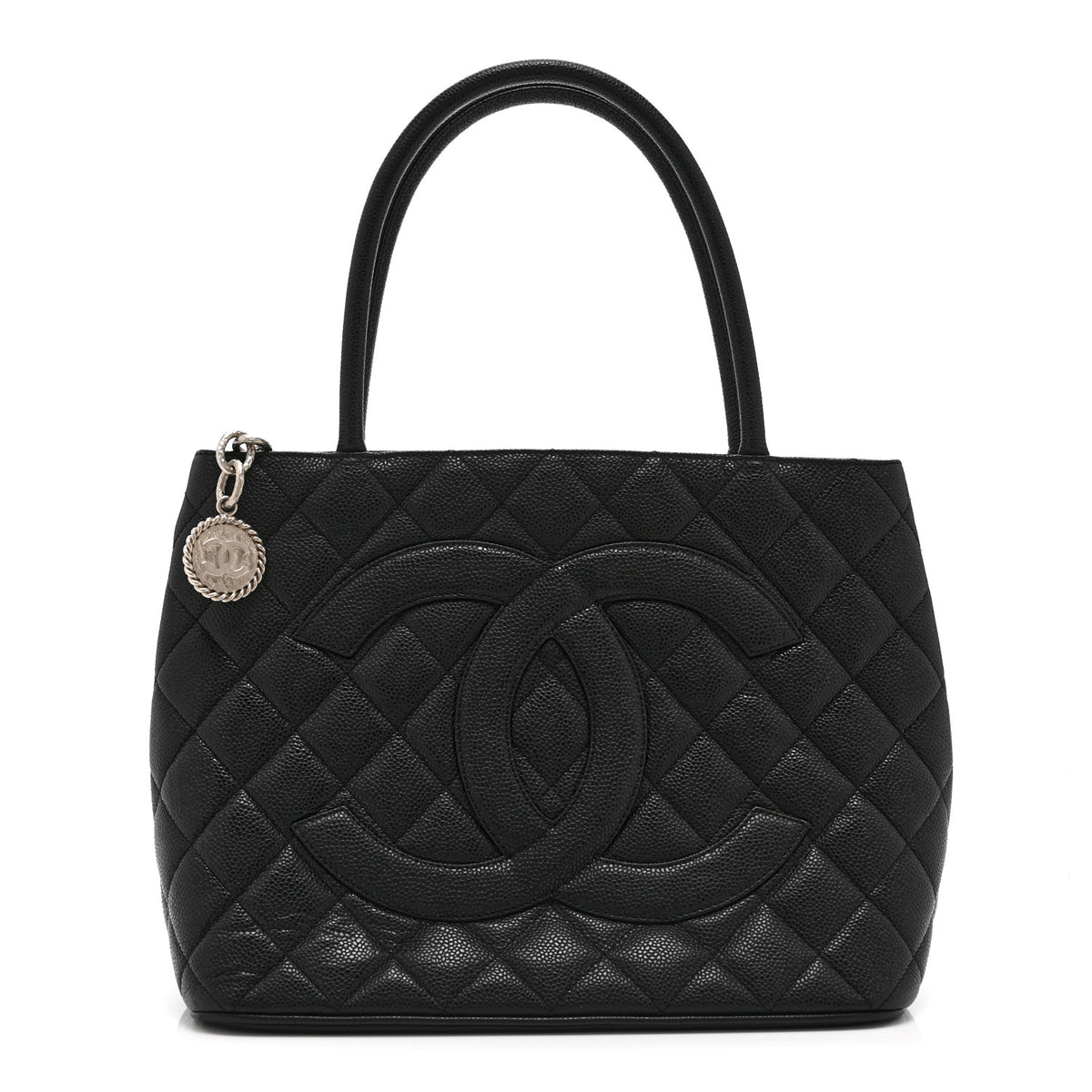 Chanel Caviar Quilted Medallion Tote Black 1 of 10