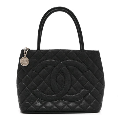 Chanel Caviar Quilted Medallion Tote Black 1 of 10