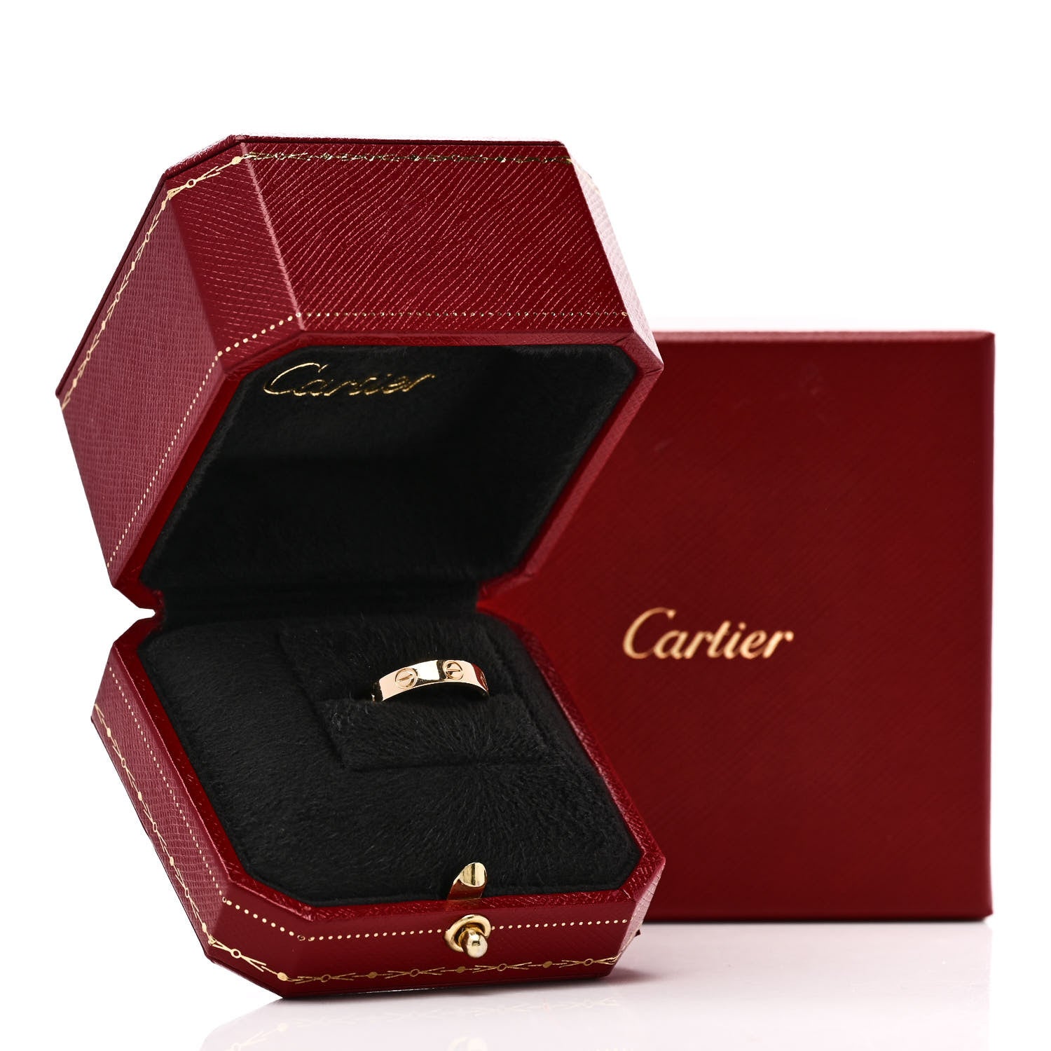 Cartier 18K Yellow Gold 3.5mm LOVE Wedding Band Ring 49 4.75 5 of 5