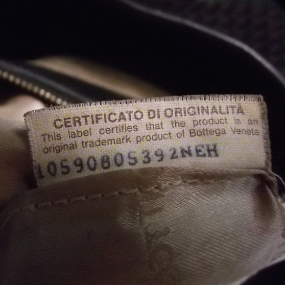 Nappa Intrecciato Shoulder Bag Ebano Nero