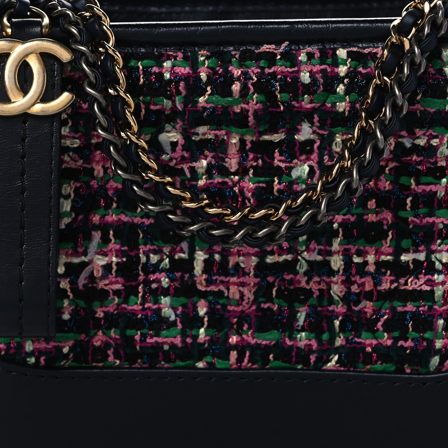 Chanel Tweed Calfskin Small Gabrielle Hobo Multi 8 of 10