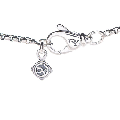 David Yurman Sterling Silver Diamond Black Orchid 7mm Petite Albion Necklace 6 of 8