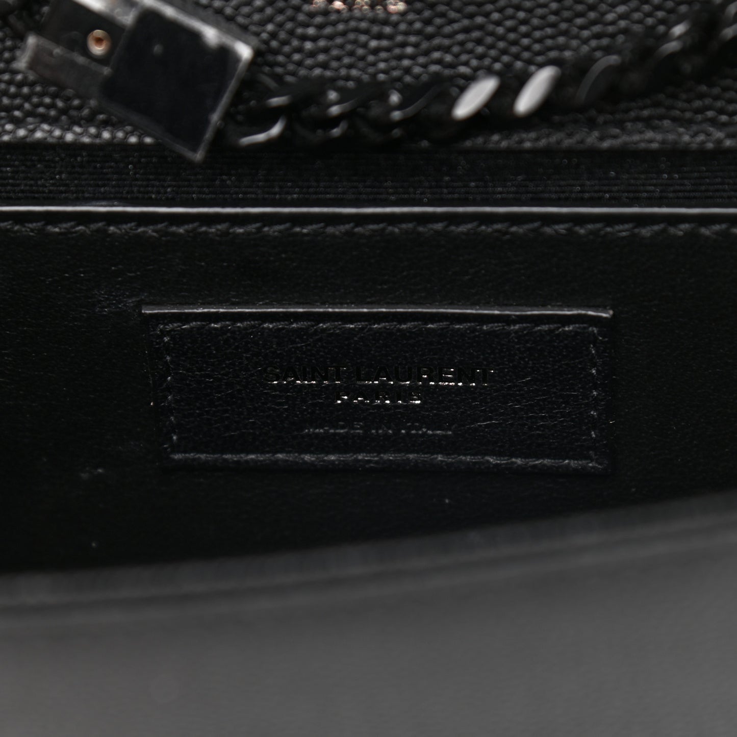 Grain De Poudre Small Monogram Kate Satchel Black