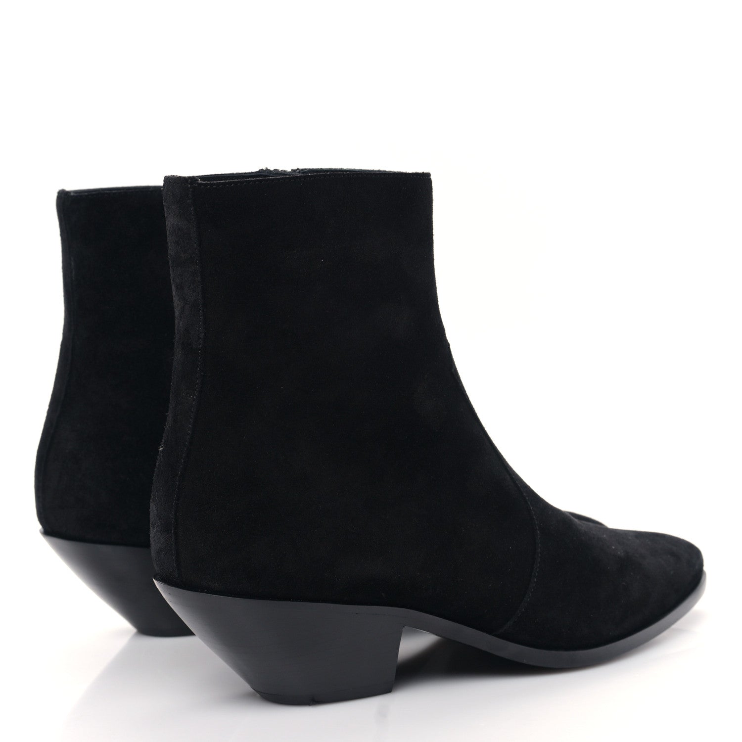 Saint Laurent Suede Chelsea Boots 38.5 Black 4 of 9