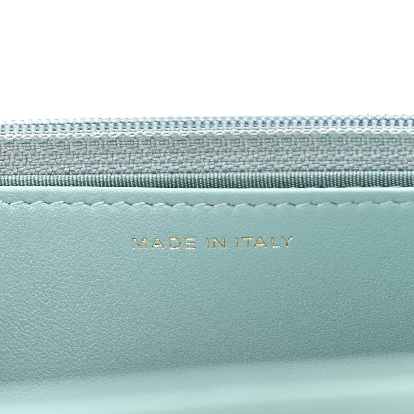 Lambskin Quilted Chanel 19 Wallet On Chain WOC Light Blue