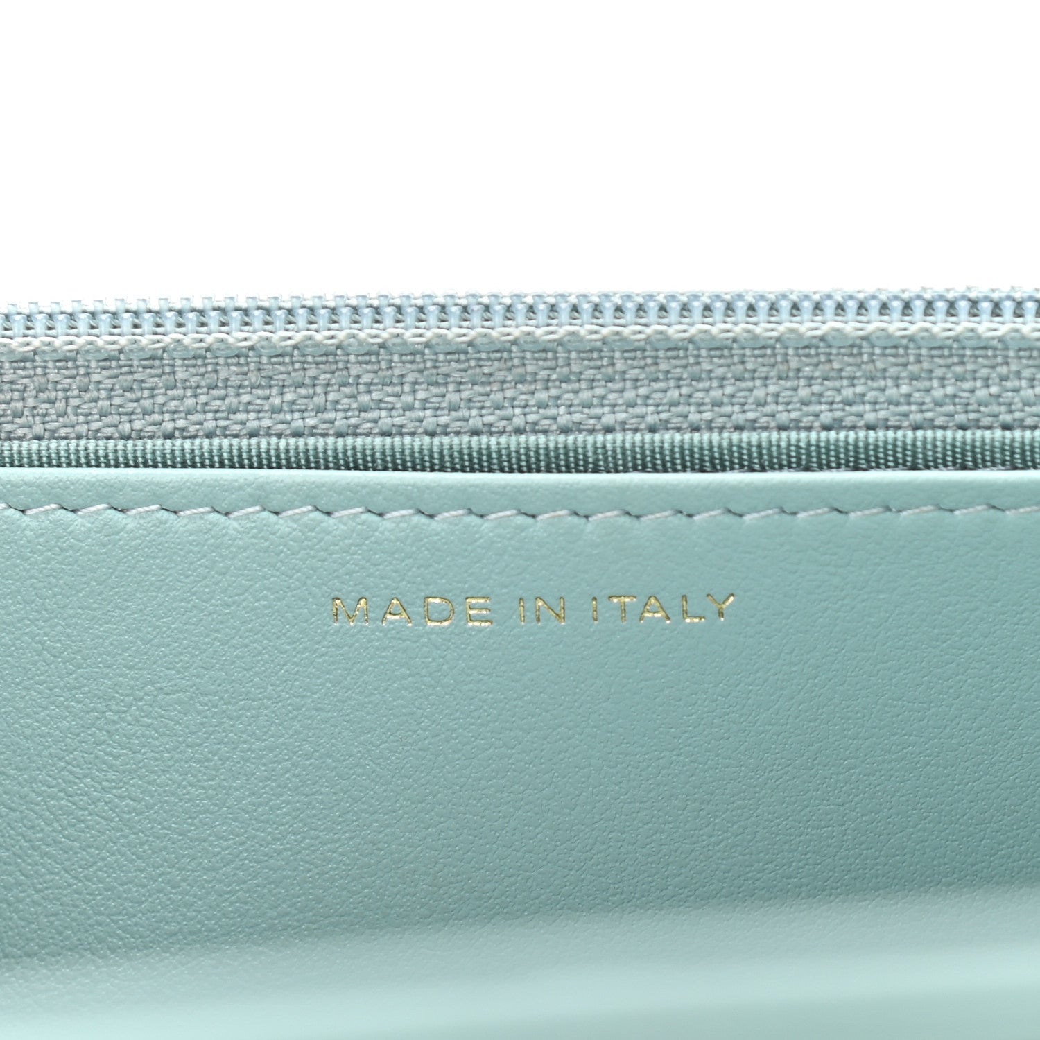 Chanel Lambskin Quilted Chanel 19 Wallet On Chain WOC Light Blue 7 of 10