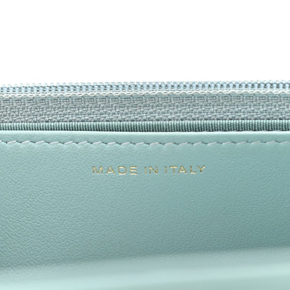Chanel Lambskin Quilted Chanel 19 Wallet On Chain WOC Light Blue 7 of 10