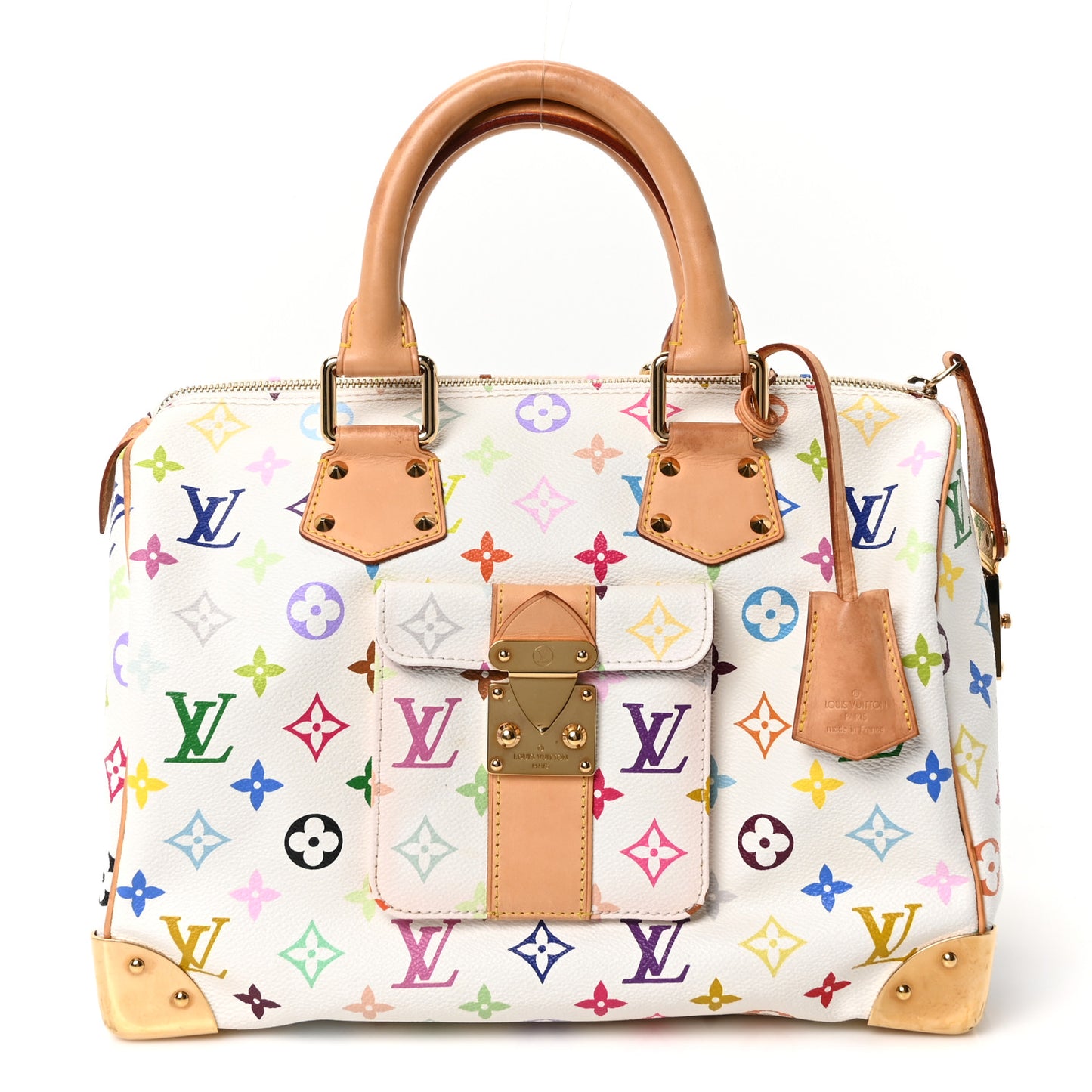 Monogram Multicolor Speedy 30 White