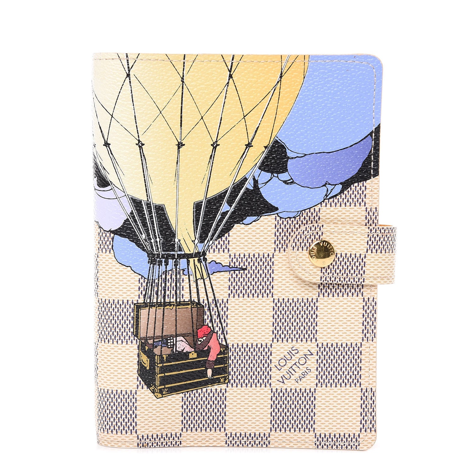 Louis Vuitton Damier Azur Balloon Illustre Small Ring Agenda Cover 1 of 6