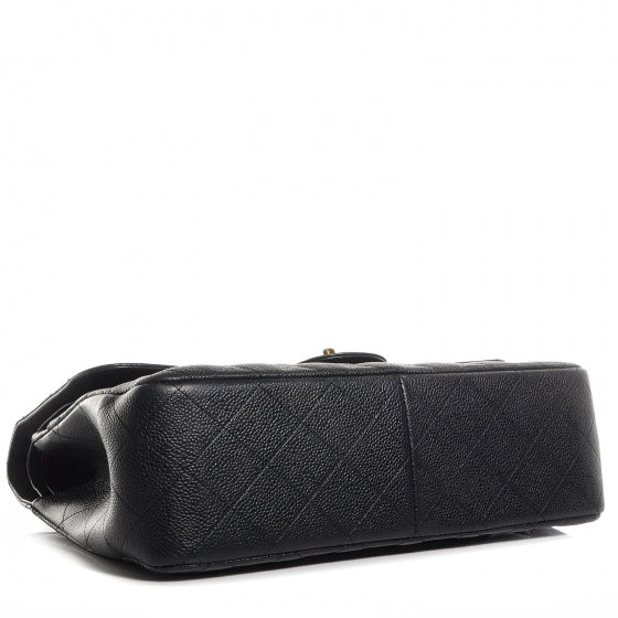 Chanel Caviar Quilted Jumbo Double Flap Black 4 of 10