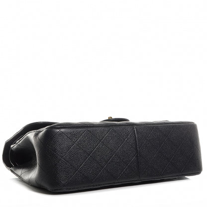 Chanel Caviar Quilted Jumbo Double Flap Black 4 of 10