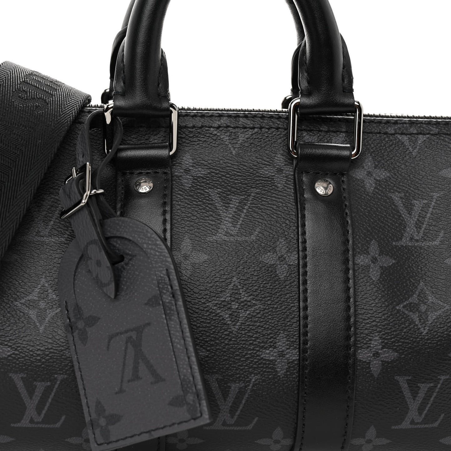 Reverse Monogram Eclipse Keepall XS Black