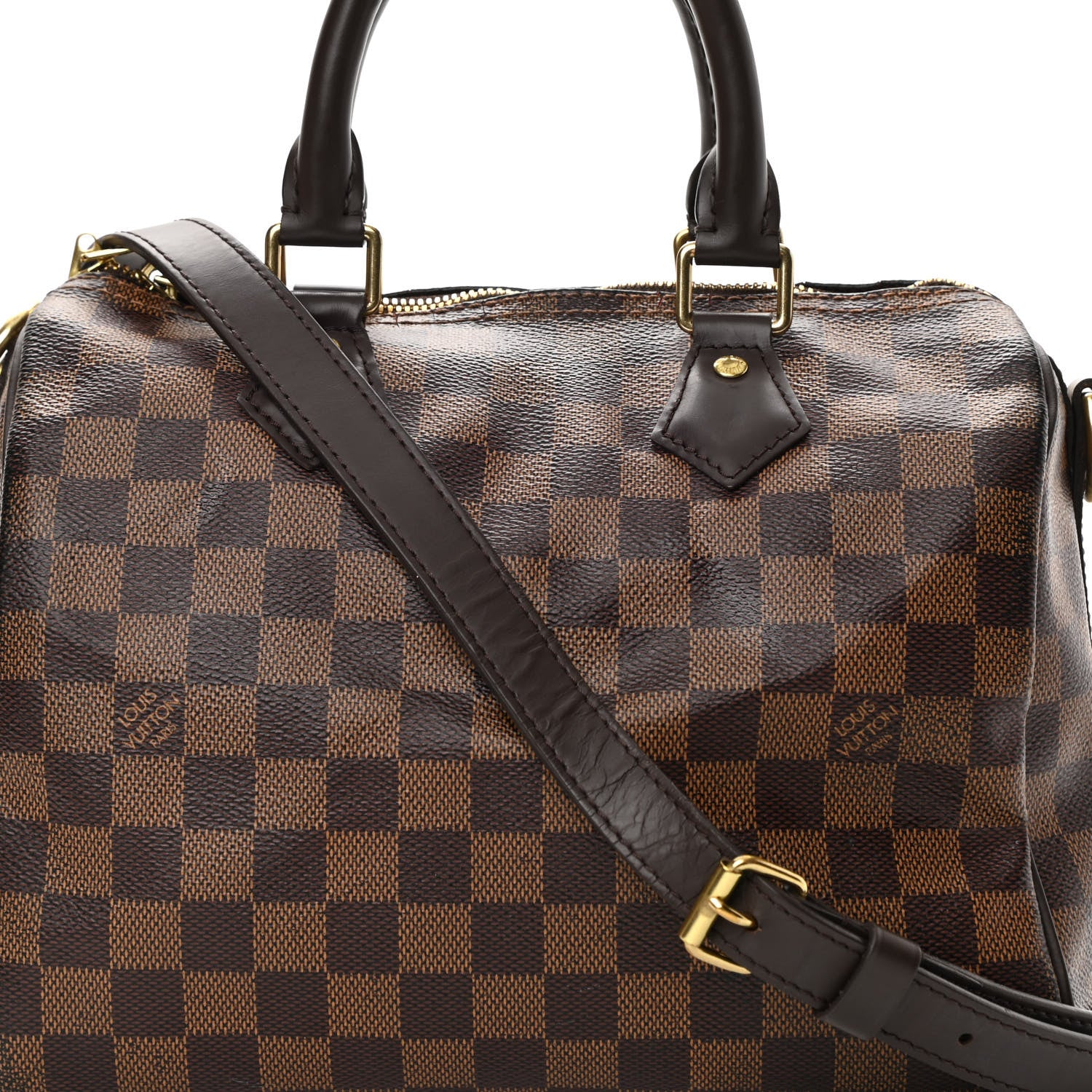 Louis Vuitton Damier Ebene Speedy Bandouliere 25 11 of 22