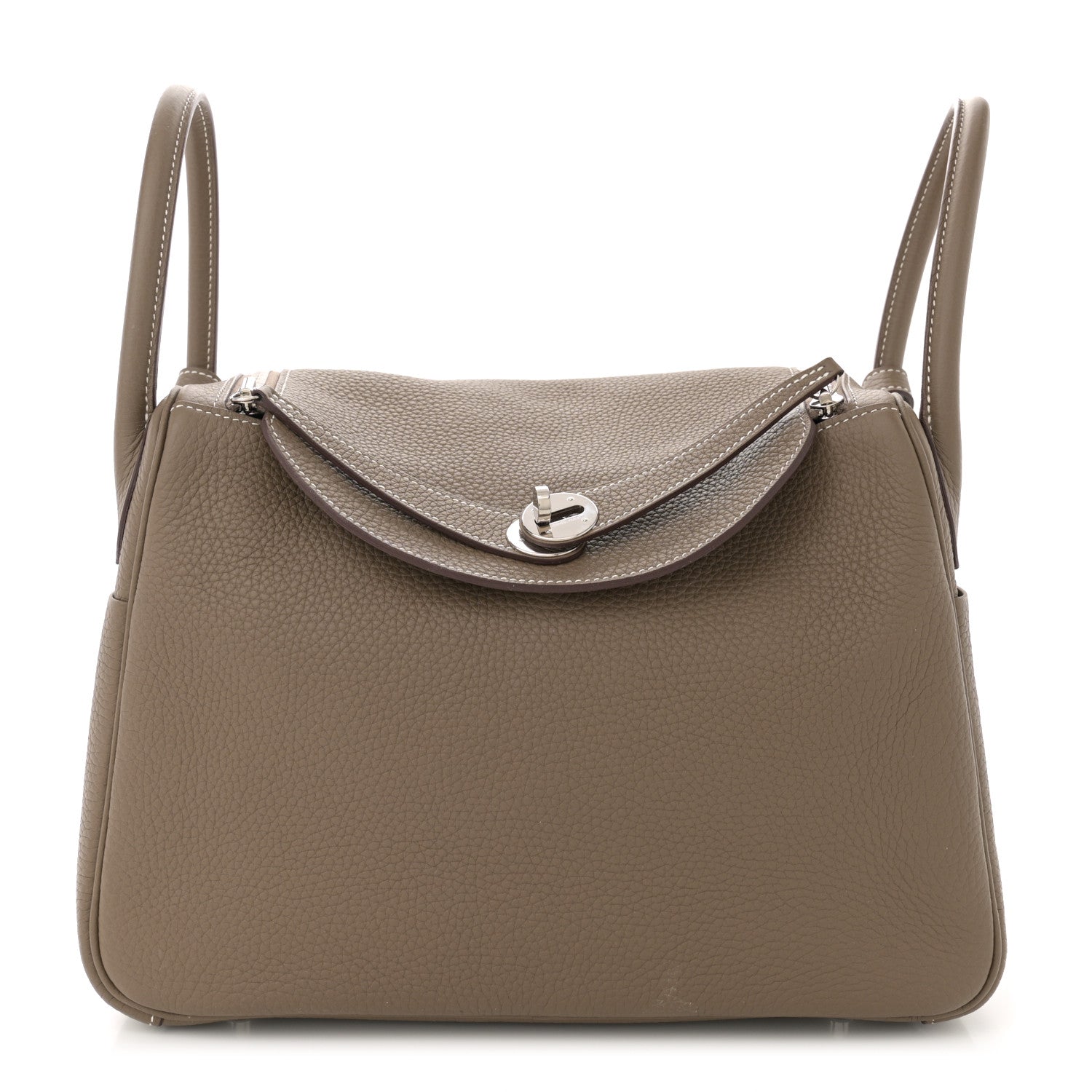 Hermes Taurillon Clemence Lindy 30 Etoupe 1 of 11