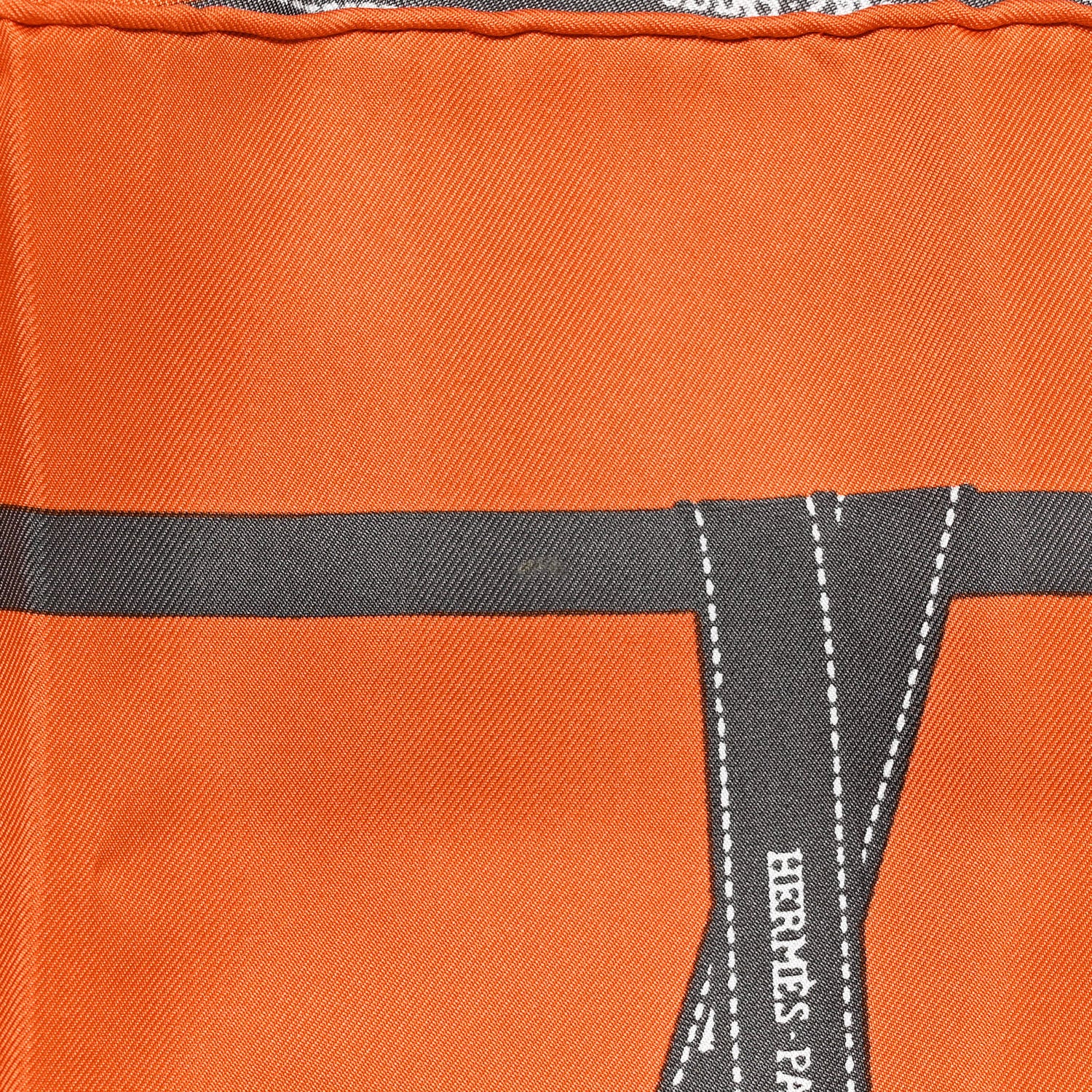 Hermes Silk Bolduc Scarf Orange 5 of 5