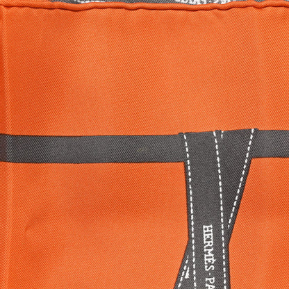 Hermes Silk Bolduc Scarf Orange 5 of 5