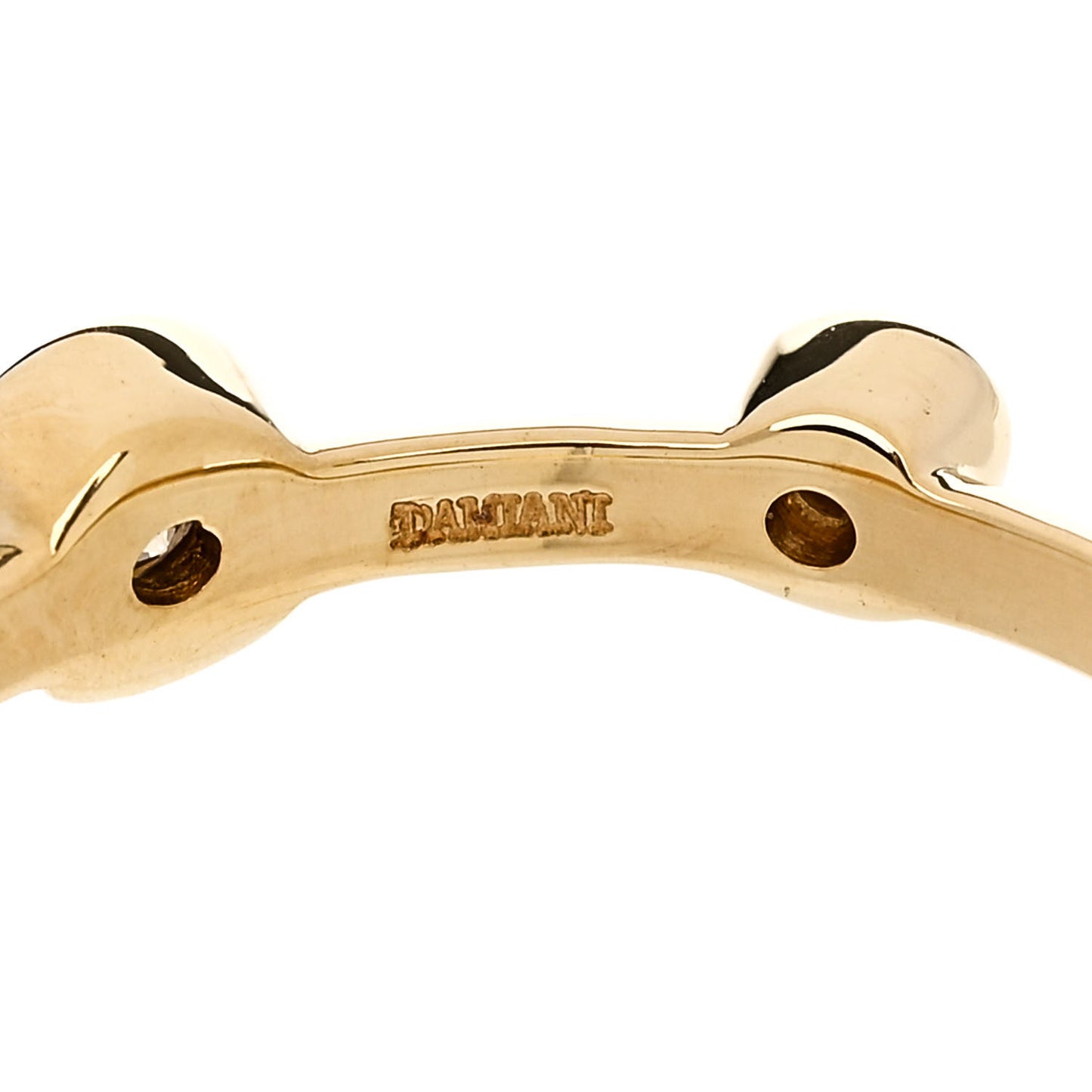 18K Yellow Gold Diamond Citrine Band Ring 53 6.5