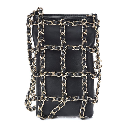 Chanel Lambskin Quilted Small Clutch With Chain Black 1 of 10