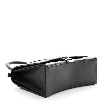 Balenciaga Grained Calfskin Medium Hourglass Top Handle Bag Black 3 of 19