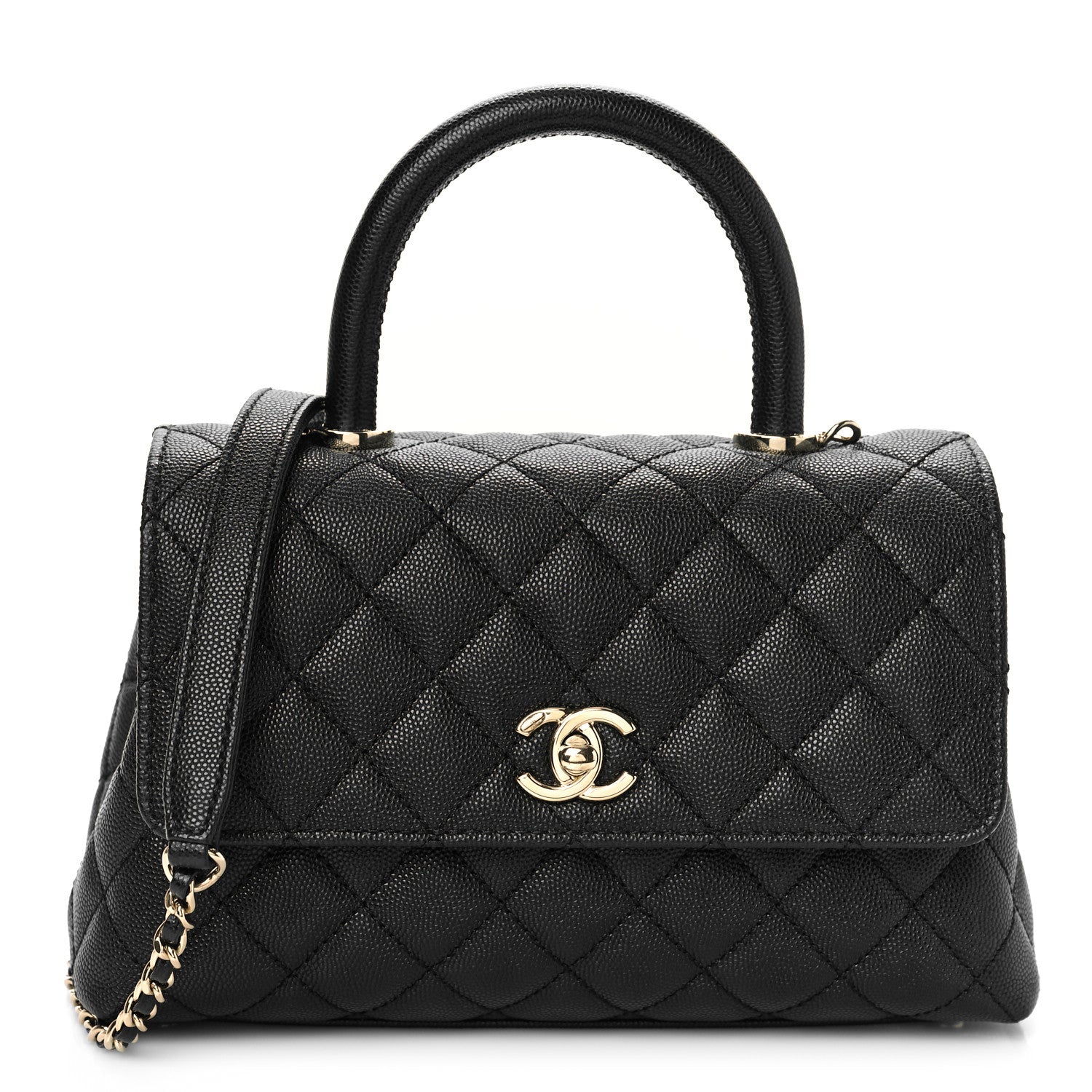 Chanel Caviar Quilted Mini Coco Handle Flap Black 1 of 10