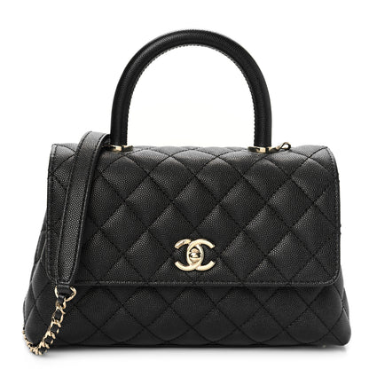 Chanel Caviar Quilted Mini Coco Handle Flap Black 1 of 10