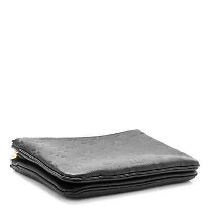 Louis Vuitton Empreinte Double Zip Pochette Black 4 of 11