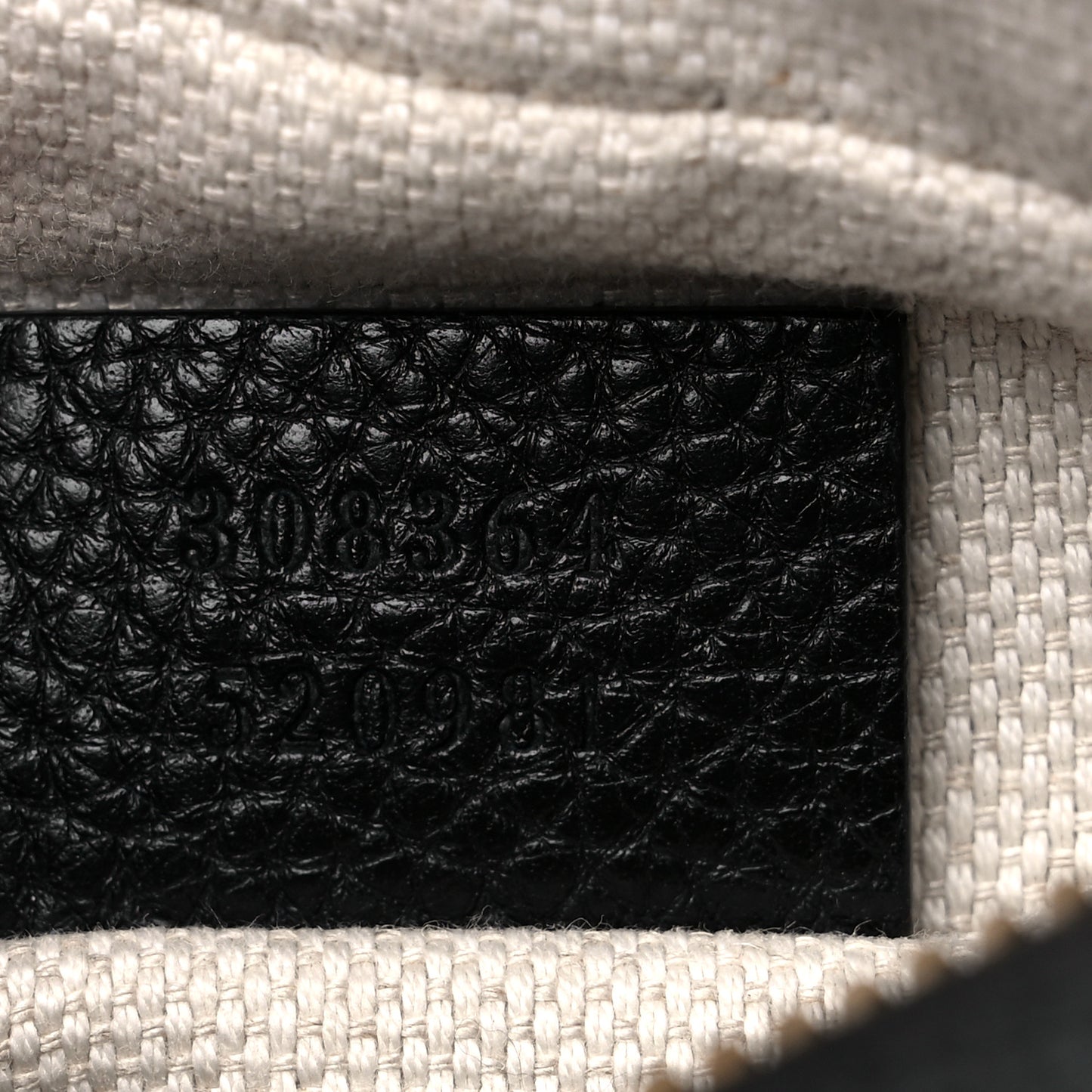 Pebbled Calfskin Small Soho Disco Bag Black