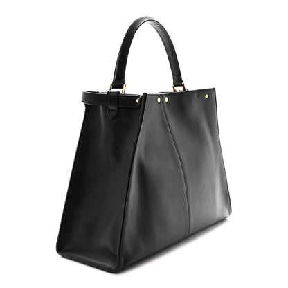 Fendi Vitello Seta Century Large Peekaboo X-Lite Black Fragola 3 of 10