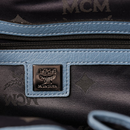 MCM Visetos Medium Stark Backpack Light Blue 6 of 12