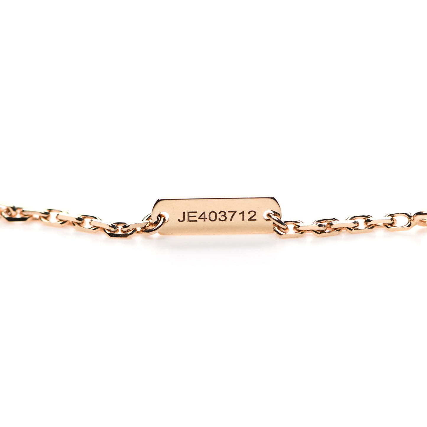18K Rose Gold Letterwood Magic Alhambra Long Necklace