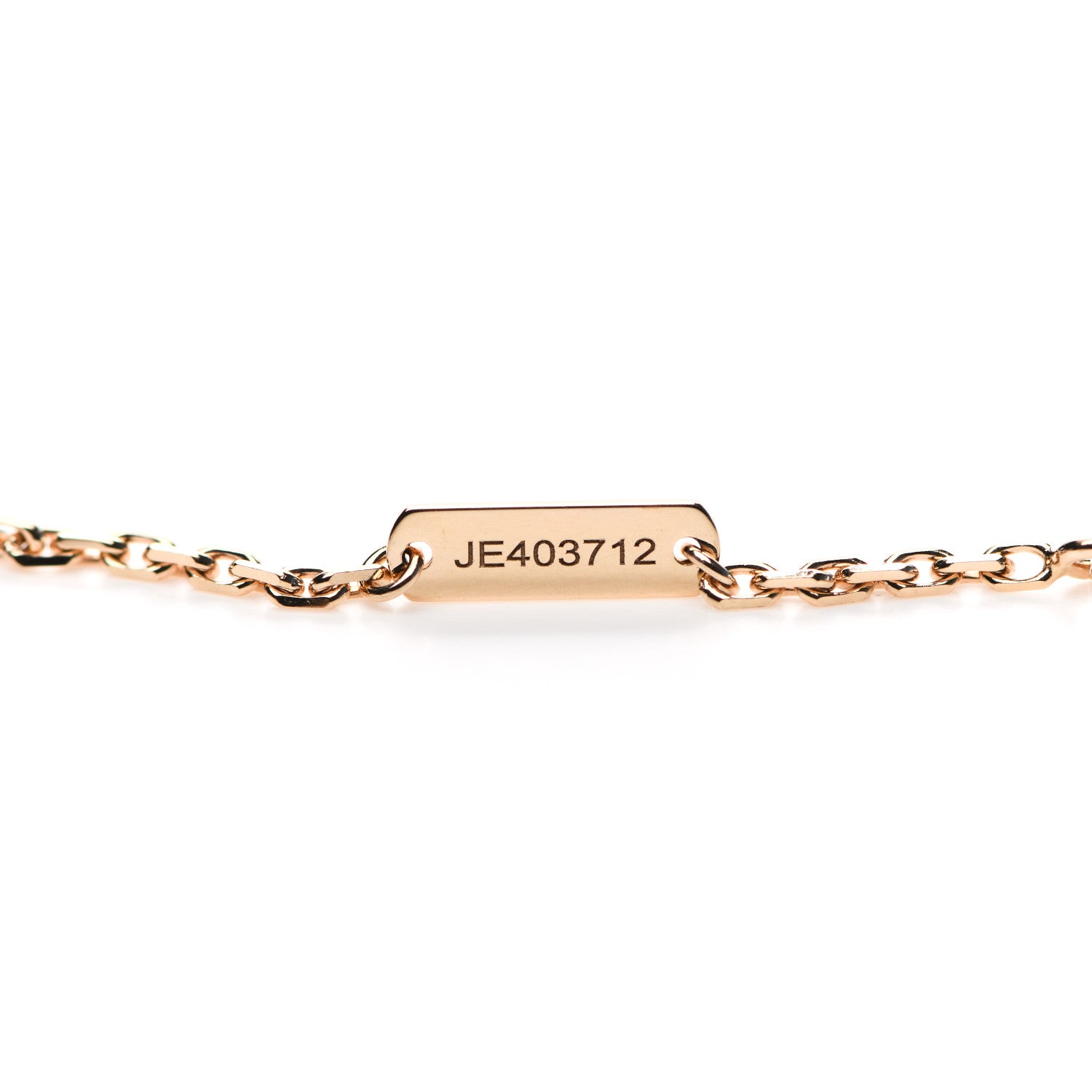 Van Cleef & Arpels 18K Rose Gold Letterwood Magic Alhambra Long Necklace 4 of 6