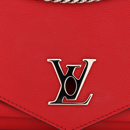 Louis Vuitton Soft Calfskin Mylockme Chain Bag BB Rubis 11 of 13