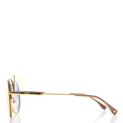 Fendi Sunglasses Eyeshine FF 0177/S Pink Gold | 4 of 7