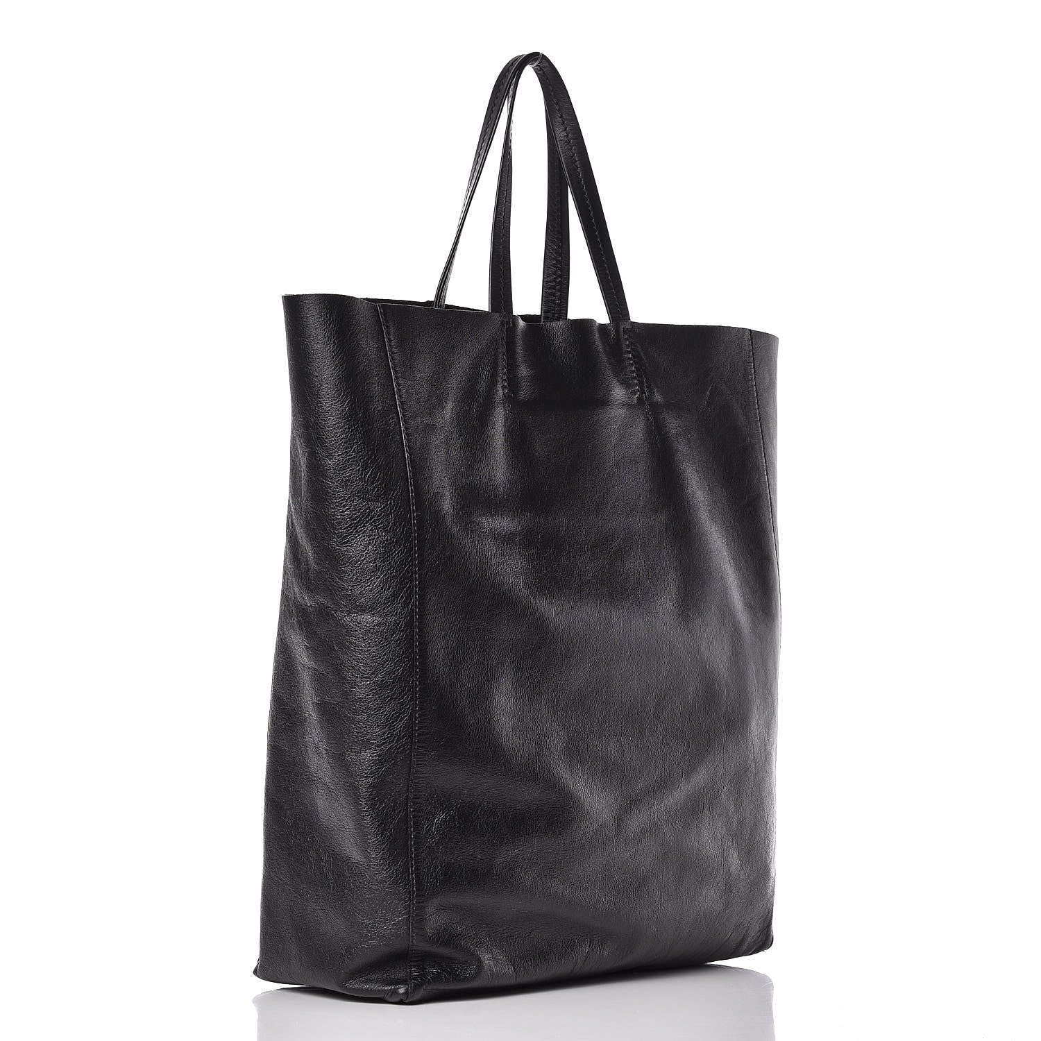 Celine Smooth Lambskin Vertical Cabas Black 3 of 9