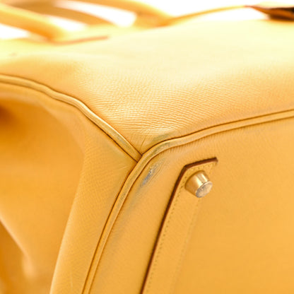 Hermes Epsom Birkin 35 Jaune 29 of 32