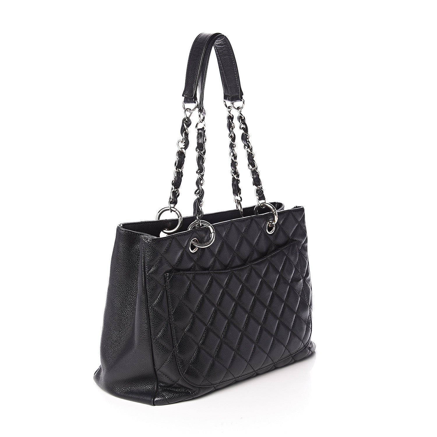 Chanel Caviar Quilted Grand Shopping Tote GST Black 2 of 9