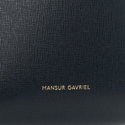 Mansur Gavriel Saffiano Mini Bucket Bag Blu 6 of 9