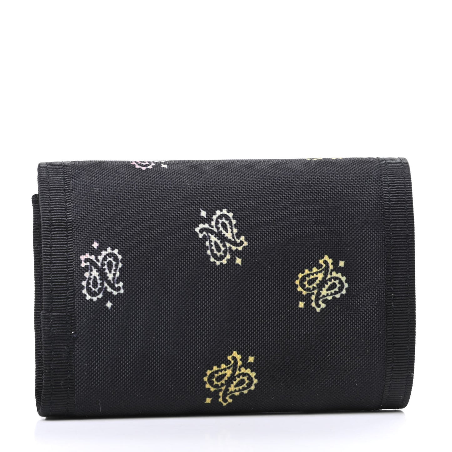 Nylon Print Bandana Tiny Buffalo Wallet Black
