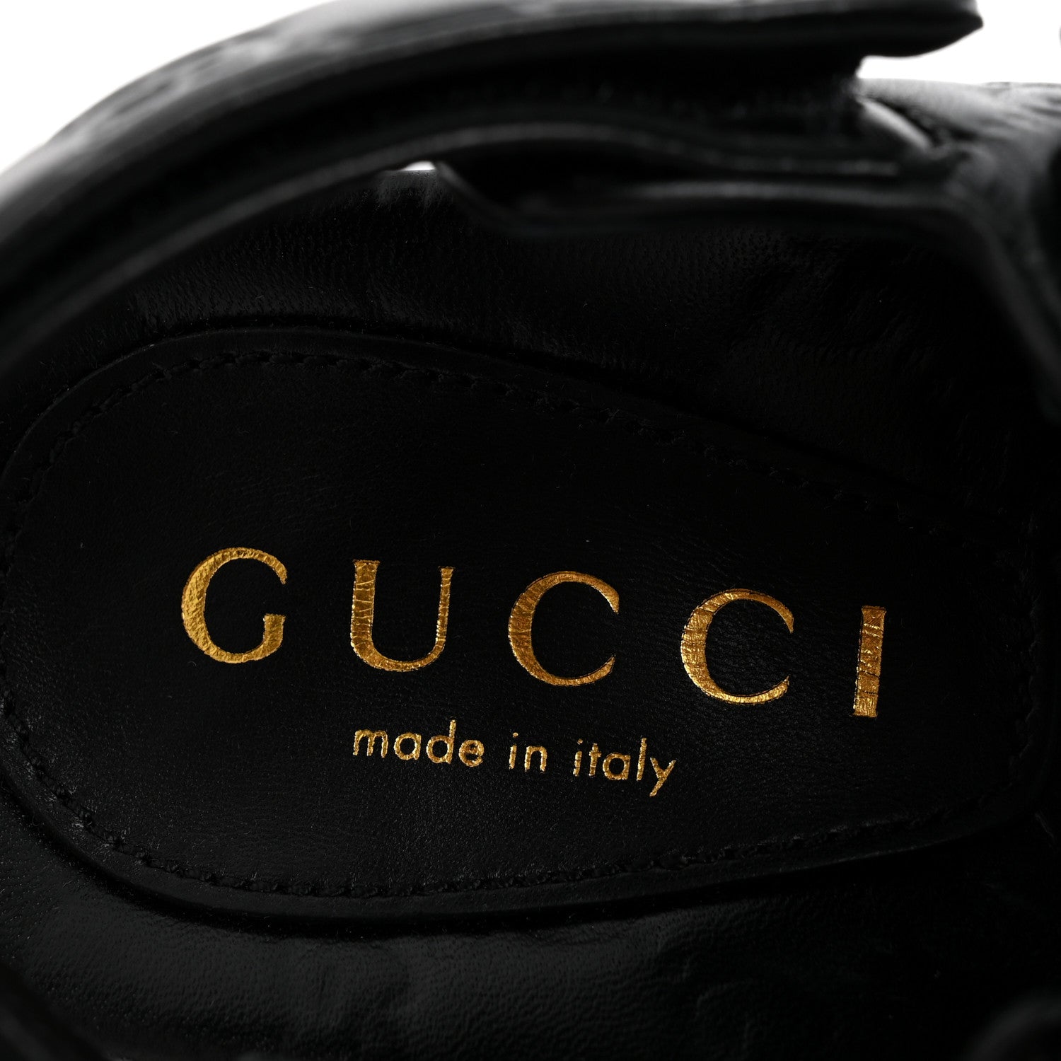 Gucci Guccissima GG Embossed Womens Sandals 36.5 Black 8 of 10