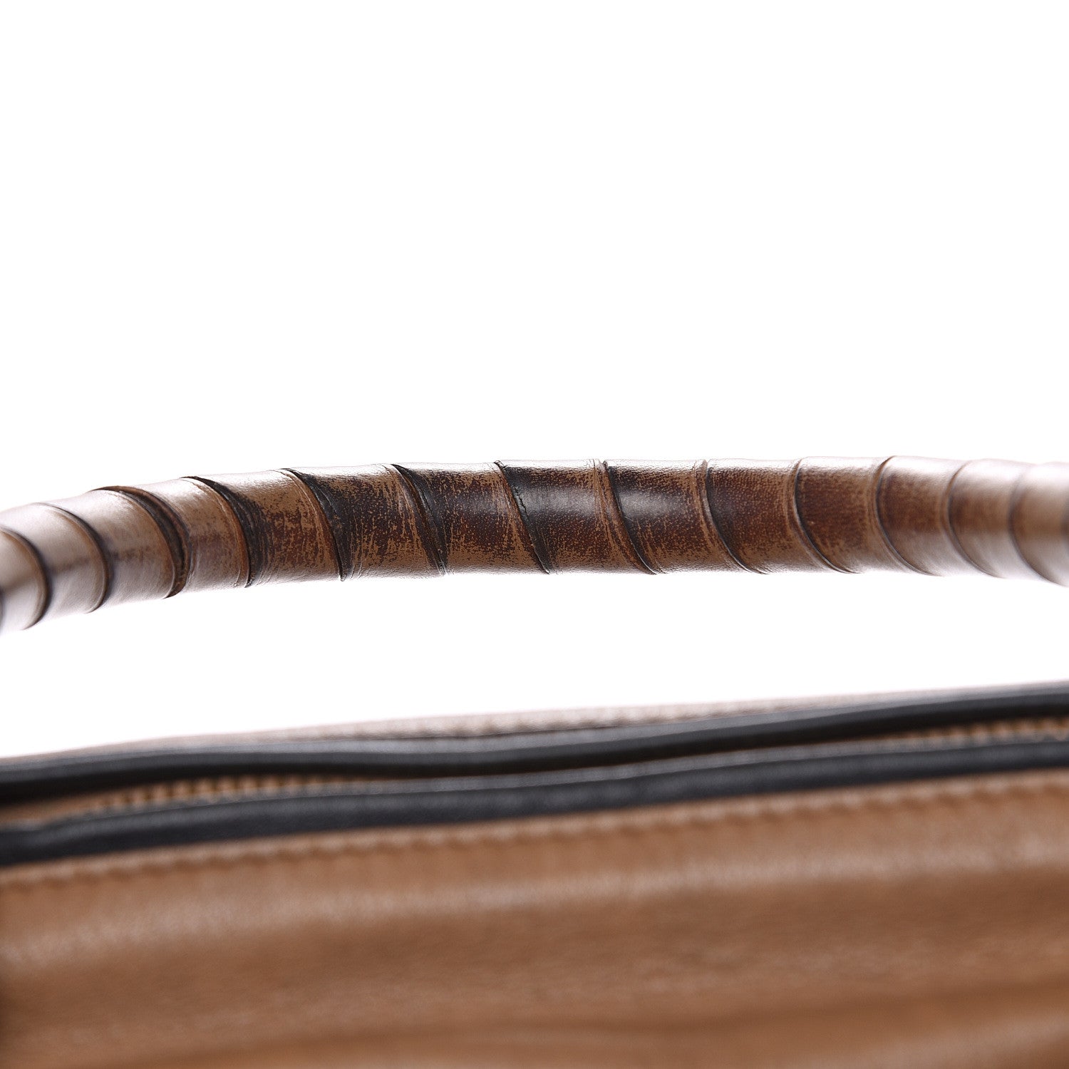 Chloe Calfskin Braided Medium Marcie Satchel Nut 16 of 19