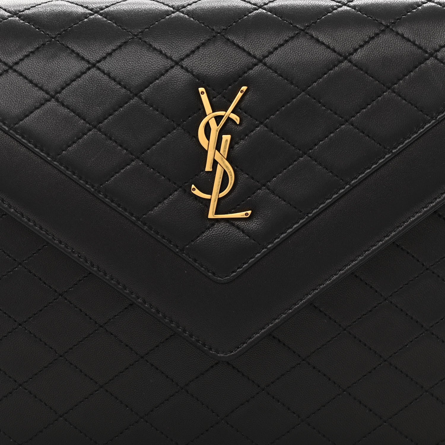Saint Laurent Lambskin Quilted Mini Gaby Satchel Black 9 of 13