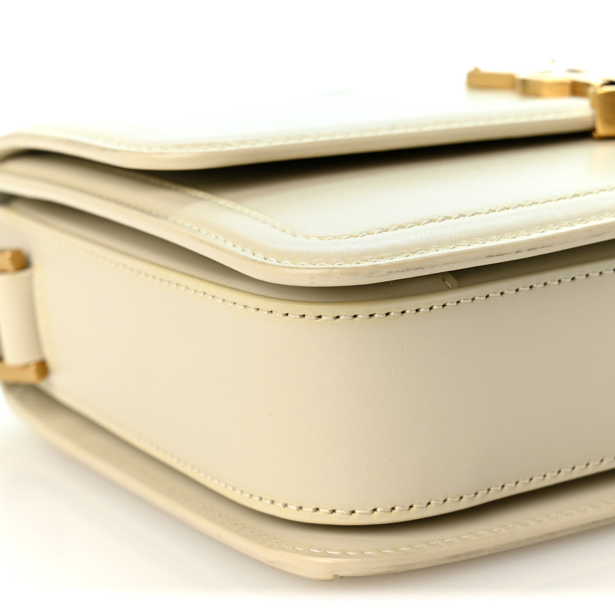 Saint Laurent Box Calfskin Monogram Medium Solferino Satchel Crema Soft 8 of 11