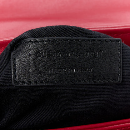 Saint Laurent Calfskin Y Quilted Monogram Toy Loulou Monogram Crossbody Bag New Lipstick 8 of 12